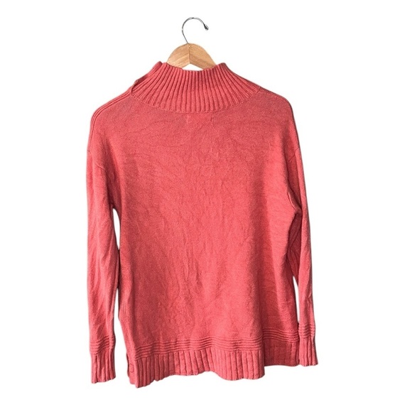 Anthropologie Margarita Mock Neck Tunic - Coral - Picture 3 of 10